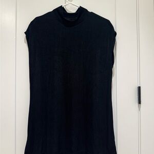 Coldwater Creek size L black mock turtleneck blouse